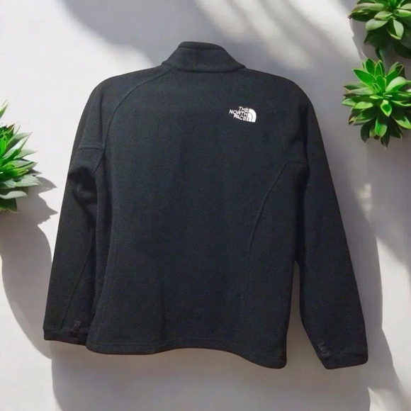 The North Face Sweatshirt Jacket Women’s Medium Full Zip Embroidered Logo Black - Picture 2 of 5